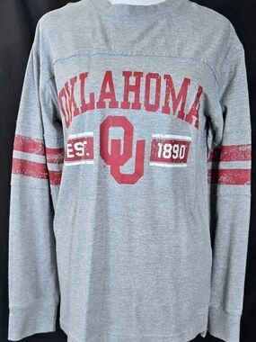 NCAA Oklahoma Sooners Long Sleeve Graphic Tee Size Small#786